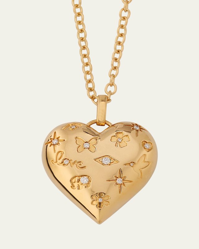 Puffy Icon Heart Charm